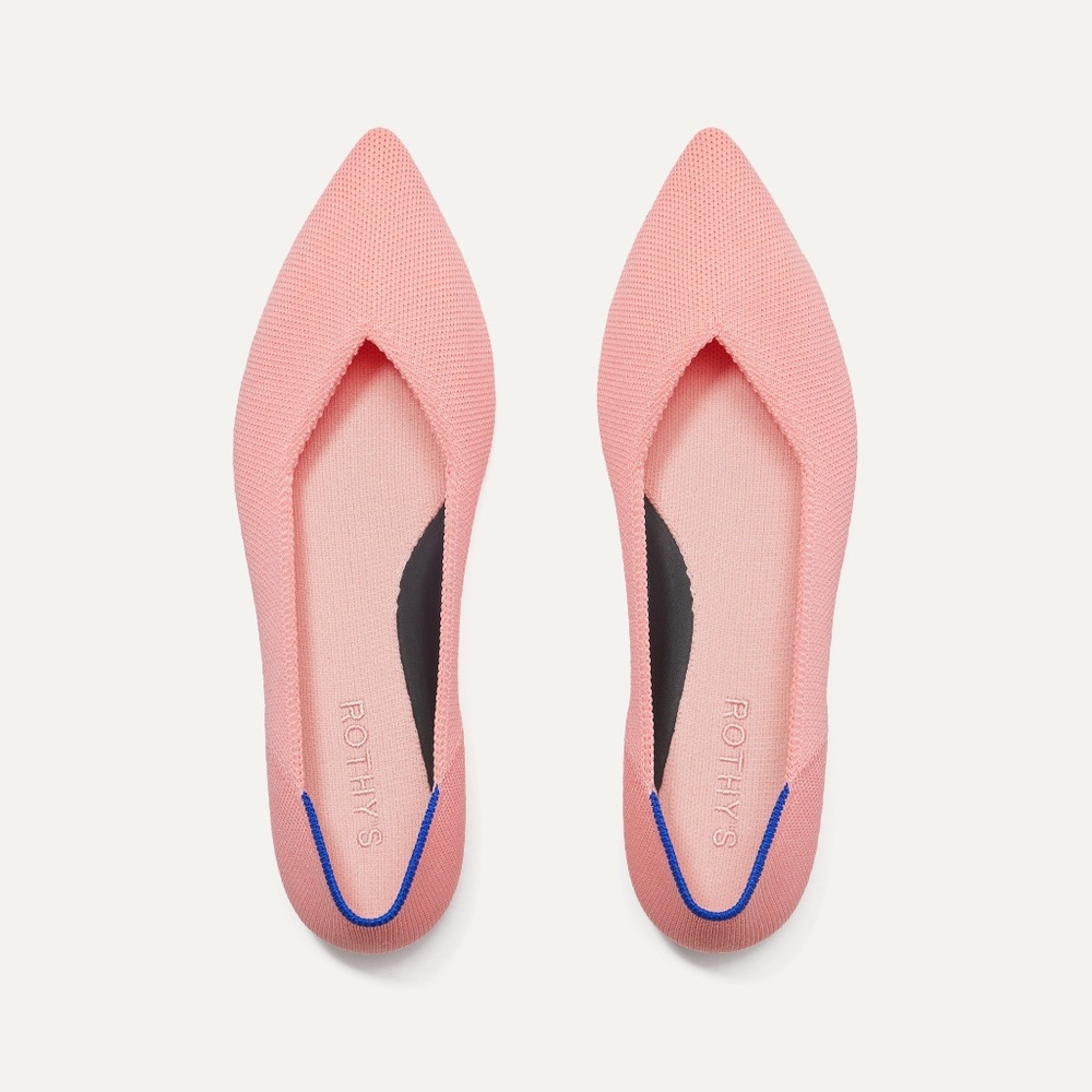 Rothy's Size 9.5 The Point II - Carnation Pink NIB